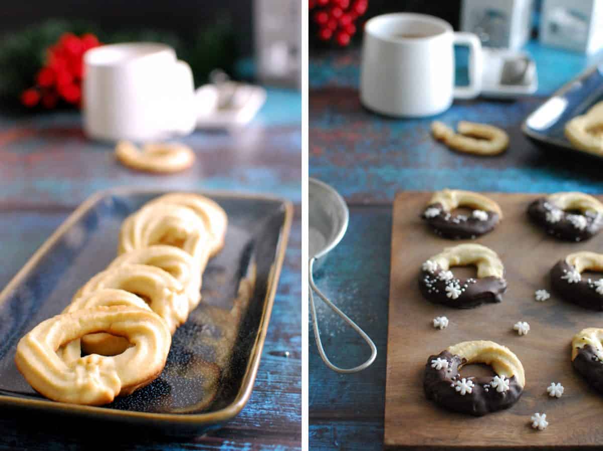 danish cookies, δανέζικα χριστουγεννιάτικα μπισκότα βουτύρου βανίλιας