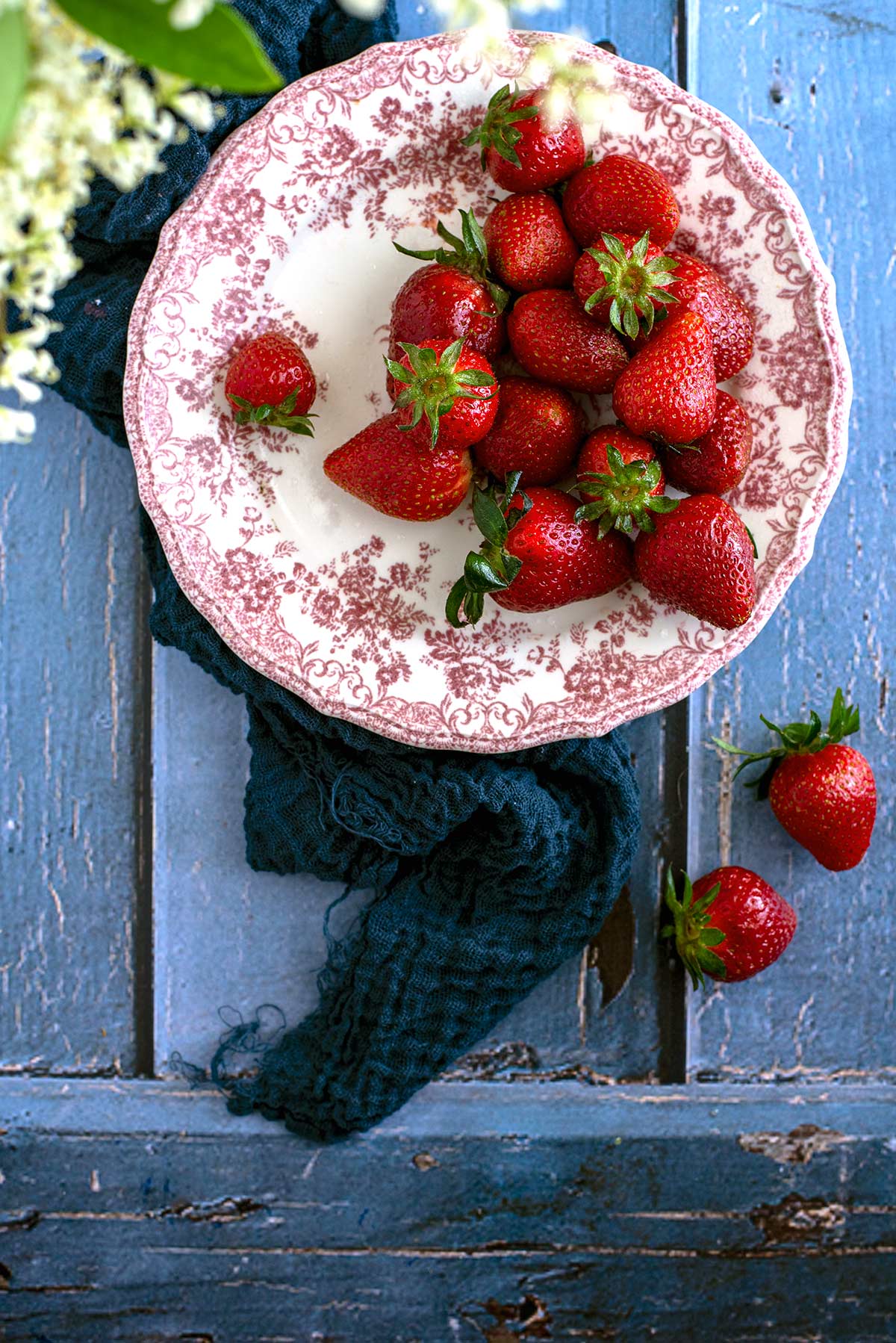 τάρτα με κρέμα φράουλας