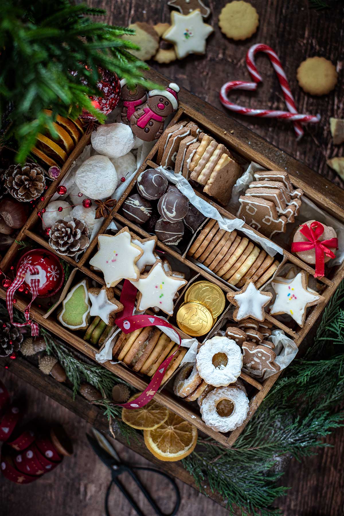 χριστουγεννιάτικο cookie box, chistmas, δώρο, μπισκότα