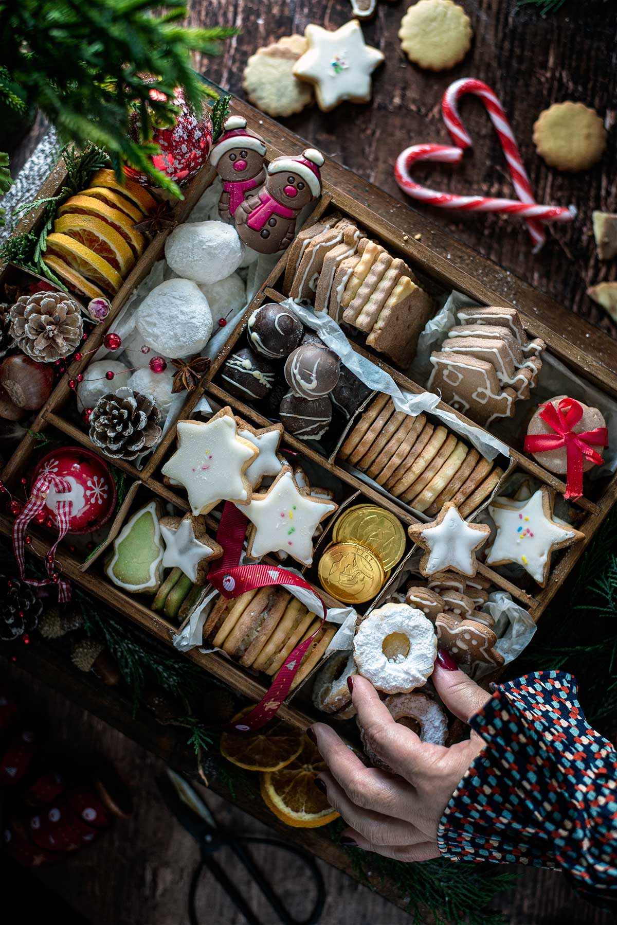 χριστουγεννιάτικο cookie box, chistmas, δώρο, μπισκότα