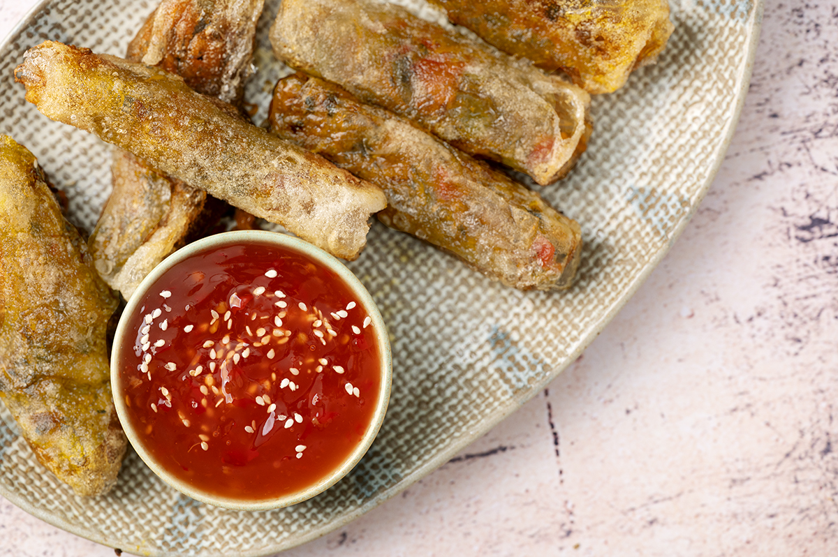 ρολάκια με φύλλο ρυζιού